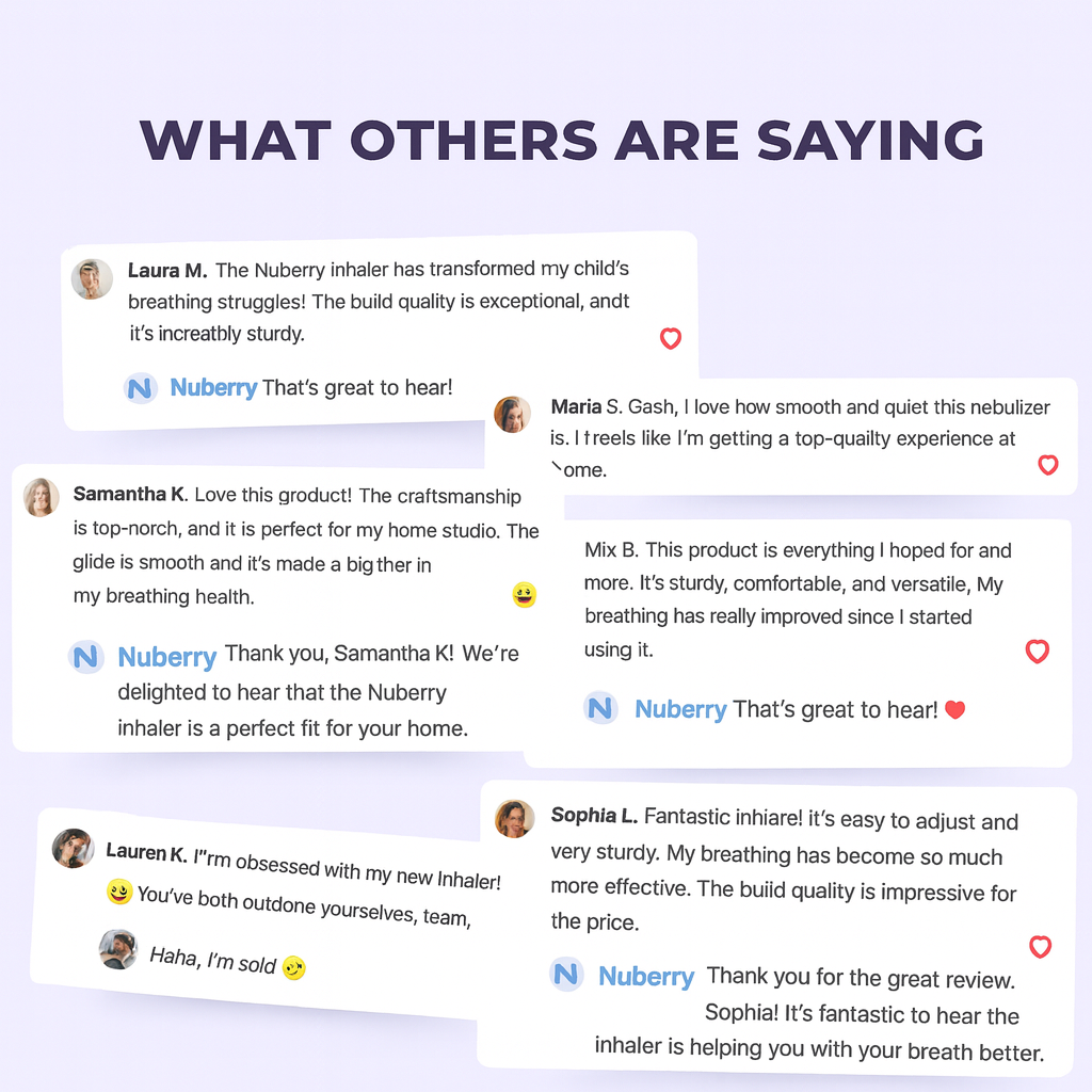 Nuberry® PureMist™ Portable Baby Nebulizer