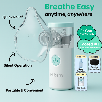 Nuberry® PureMist™ Portable Baby Nebulizer