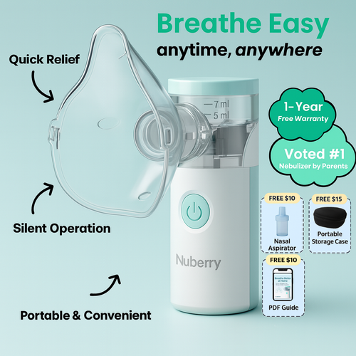 Nuberry® PureMist™ Portable Baby Nebulizer
