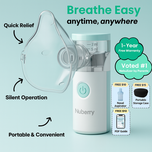 Nuberry® PureMist™ Portable Baby Nebulizer